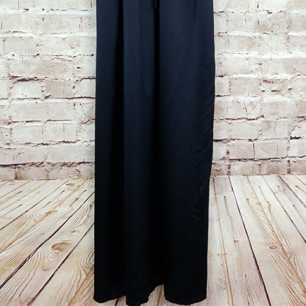 KATY RODRIGUEZ Silk Maxi Dress Black - Picture 4 of 8
